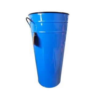 CUBETA DE METAL AZUL 38 X 20 CM