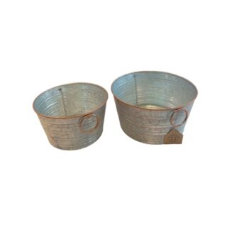 JARDINERAS DE HOJALATA 2 PC