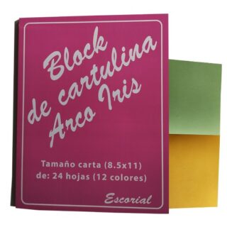 BLOCK CARTULINA ARCO IRIS T/CARTA 24 HOJAS Guatemala