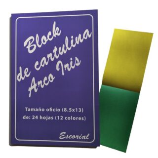 BLOCK CARTULINA ARCO IRIS T/OFICIO 24 HOJAS Guatemala
