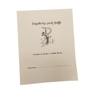 CUADERNO DE SOLFA CARTA BOND 80 GR. 10 HOJAS Guatemala