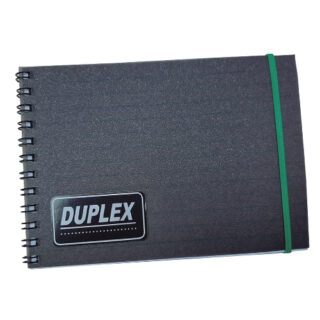 LIBRETA”DUPLEX” 50 H.C/ESP.Y ELAST.C/L.LETTERING 4X6″ Guatemala