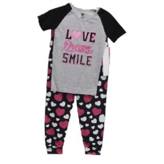 TRAJE DE NIÑA PARA DORMIR LOVE DREAM SMILE 2 PC TALLA 4/5
