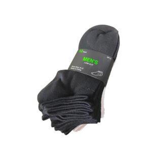 SET DE CALCETINES BLANCOS Y NEGROS 12 PC TALLA 6-12