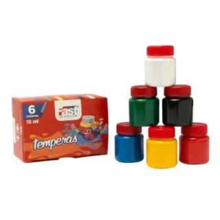 TEMPERA FAST 15ML ESTUCHE 06 COLORES (6X12)