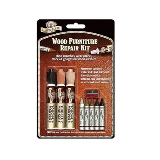 KIT DE REPARACION Y RETOQUE PARA MUEBLES 8 PC