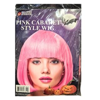 PELUCA ROSADA PARA DIZFRAZ 30 CM