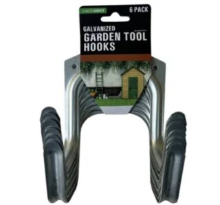 SET DE COLGADOR DE METAL 6 PC GALVANIZED