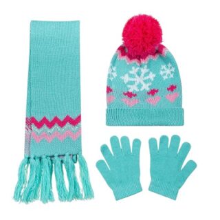 SET DE GORRO-GUANTES Y BUFANDA PARA NIÑAS