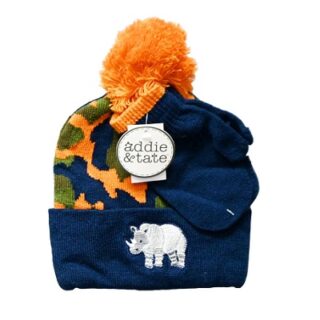 JUEGO DE GORRO Y MANOPLAS PARA NIÑO