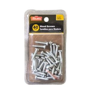TORNILLOS PARA MADERA 40 PC 0.75 PULG
