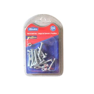TORNILLOS CON TUERCA 24 PC
