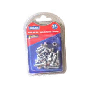 TORNILLOS CON TUERCA 24 PC