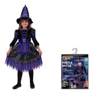 DISFRAZ DE BRUJA PARA NIÑA TALLA S