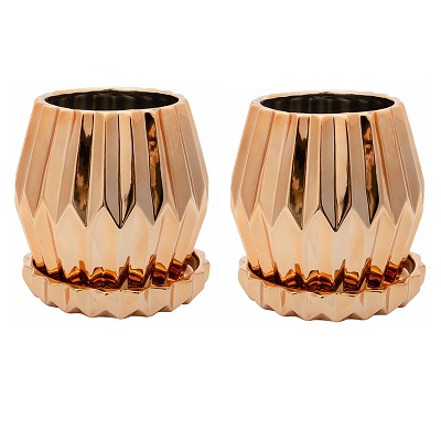 JUEGO DE MACETAS SUCULENTAS - 2 SET -