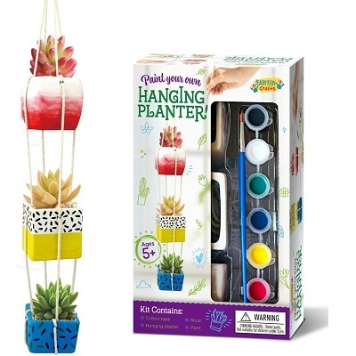 KIT DE 3 MACETAS CON PINTURA PARA COLOREAR