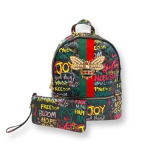 JUEGO DE MOCHILA 30X28CM Y CARTERA20X10CM ALBA