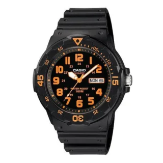 Reloj Casio Para Hombre Pulsera De Goma Análogo Negro MRW-200H-4BV
